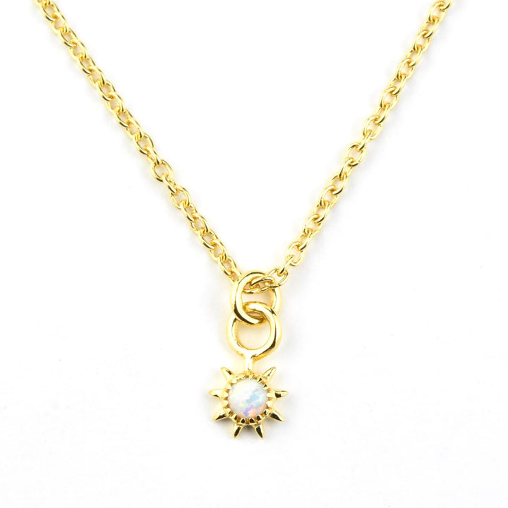 Opal Starburst Necklace - Goldmakers Fine Jewelry