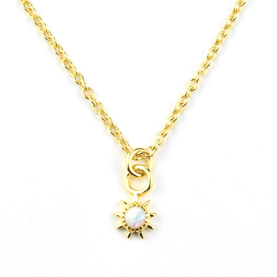 Opal Starburst Necklace - Goldmakers Fine Jewelry