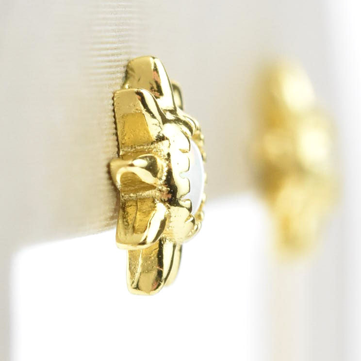 Opal Starburst Studs - Goldmakers Fine Jewelry