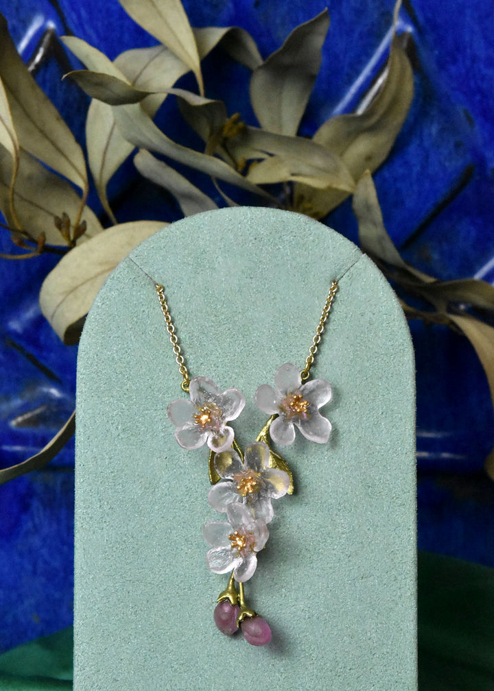 Peach Blossom Mini Collar - Goldmakers Fine Jewelry