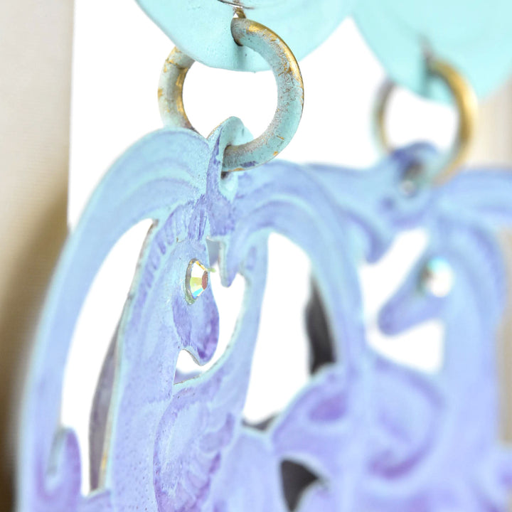 Azure Pegasus Earrings - Goldmakers Fine Jewelry