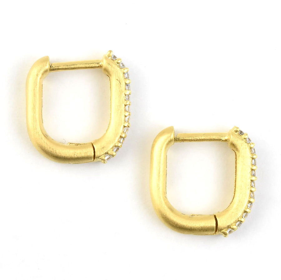 Petit Pave Huggies - Goldmakers Fine Jewelry