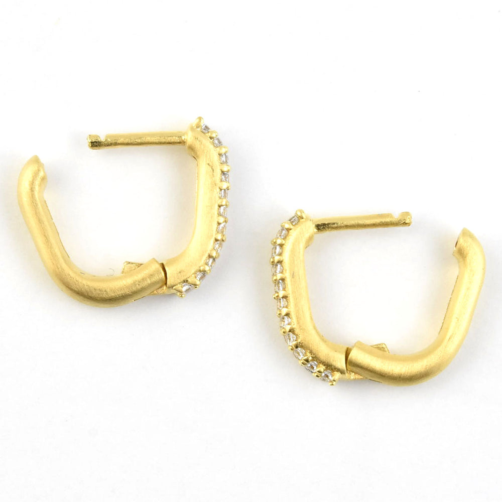 Petit Pave Huggies - Goldmakers Fine Jewelry