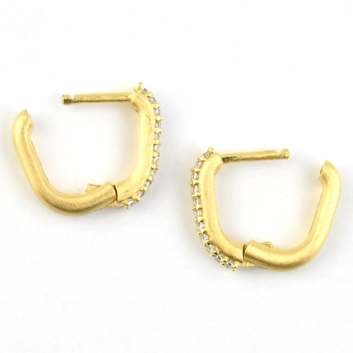 Petit Pave Huggies - Goldmakers Fine Jewelry