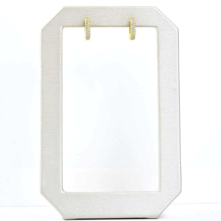 Petit Pave Huggies - Goldmakers Fine Jewelry