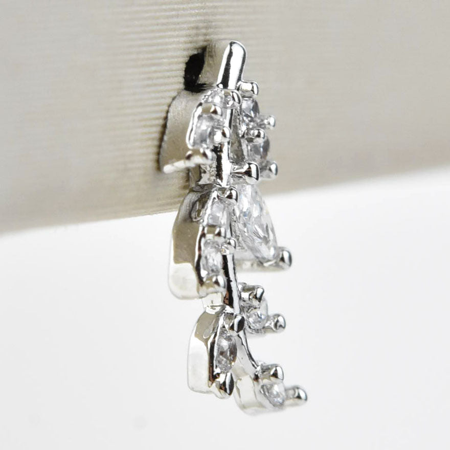 Petite Laurel Leaf Studs - Goldmakers Fine Jewelry