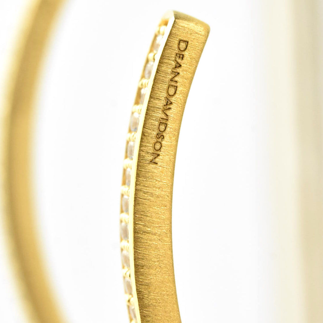 Petit Pave Midi Hoops - Goldmakers Fine Jewelry