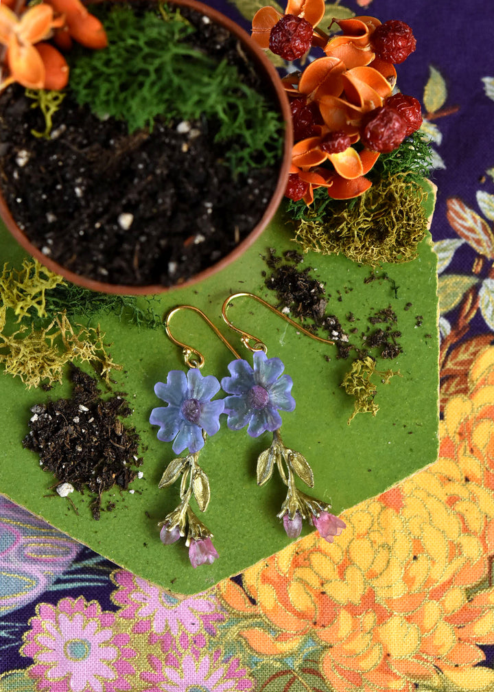 Phlox Blossom Earrings - Goldmakers Fine Jewelry