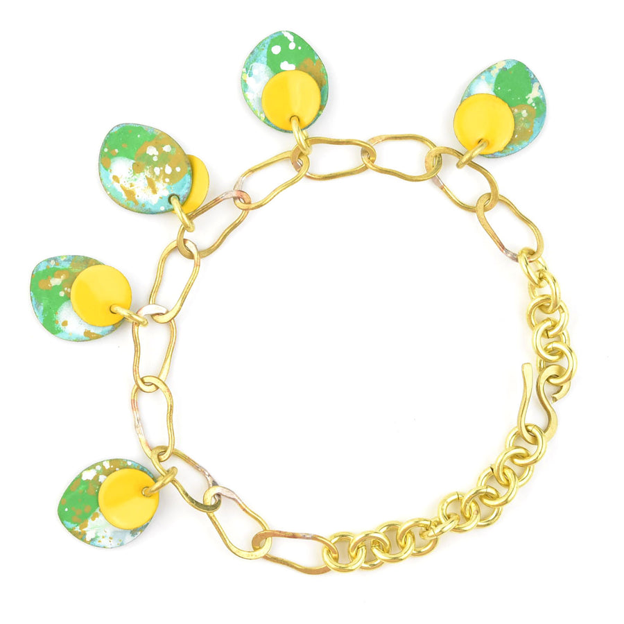 Piedritas Bracelet Mix Green - Goldmakers Fine Jewelry