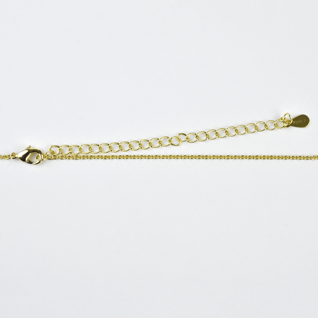 Crystal Teardrop Station Necklace - Goldmakers Fine Jewelry