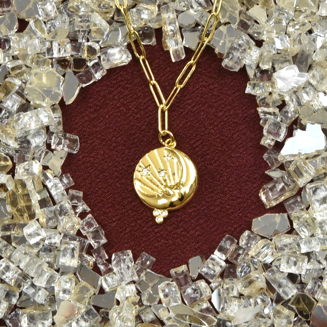 Moon Ray Necklace - Goldmakers Fine Jewelry