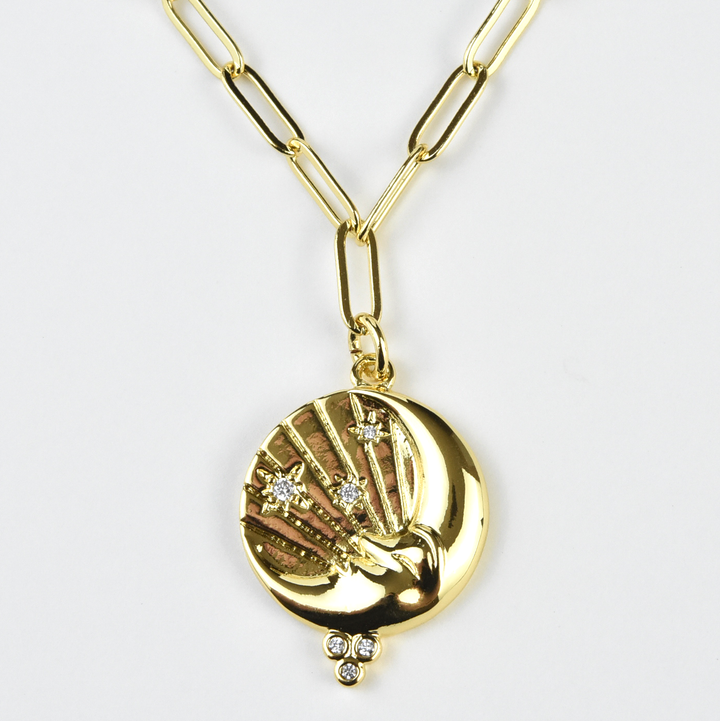 Moon Ray Necklace - Goldmakers Fine Jewelry