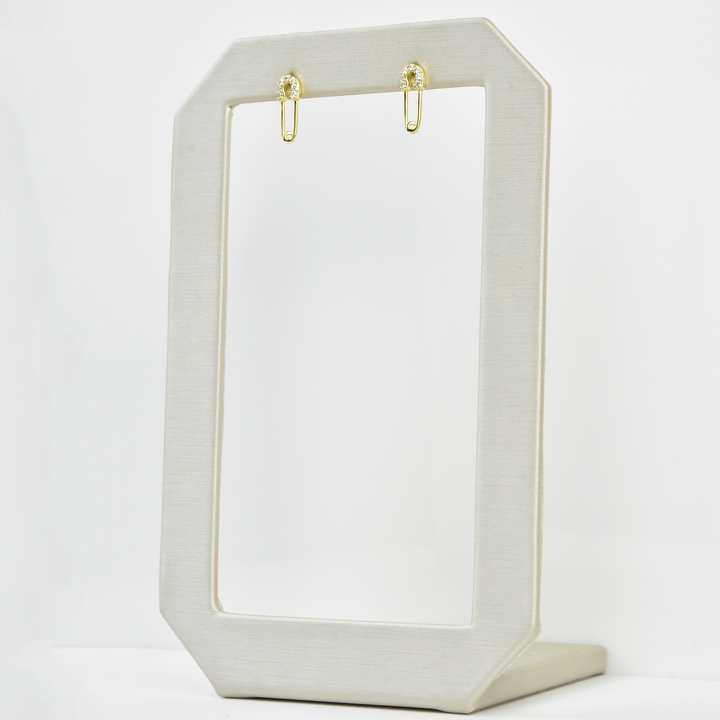 Safety Pin Studs - Goldmakers Fine Jewelry