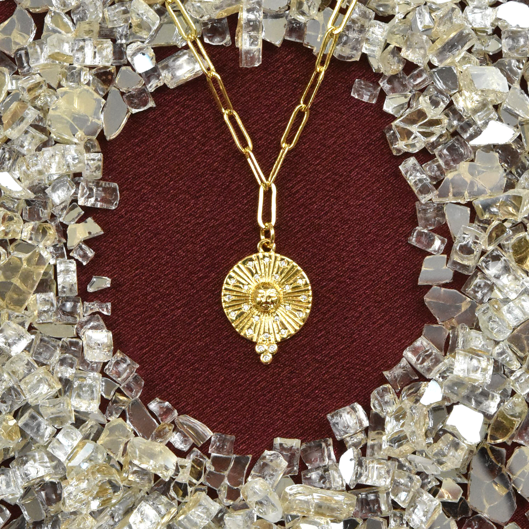 Sun Ray Necklace - Goldmakers Fine Jewelry