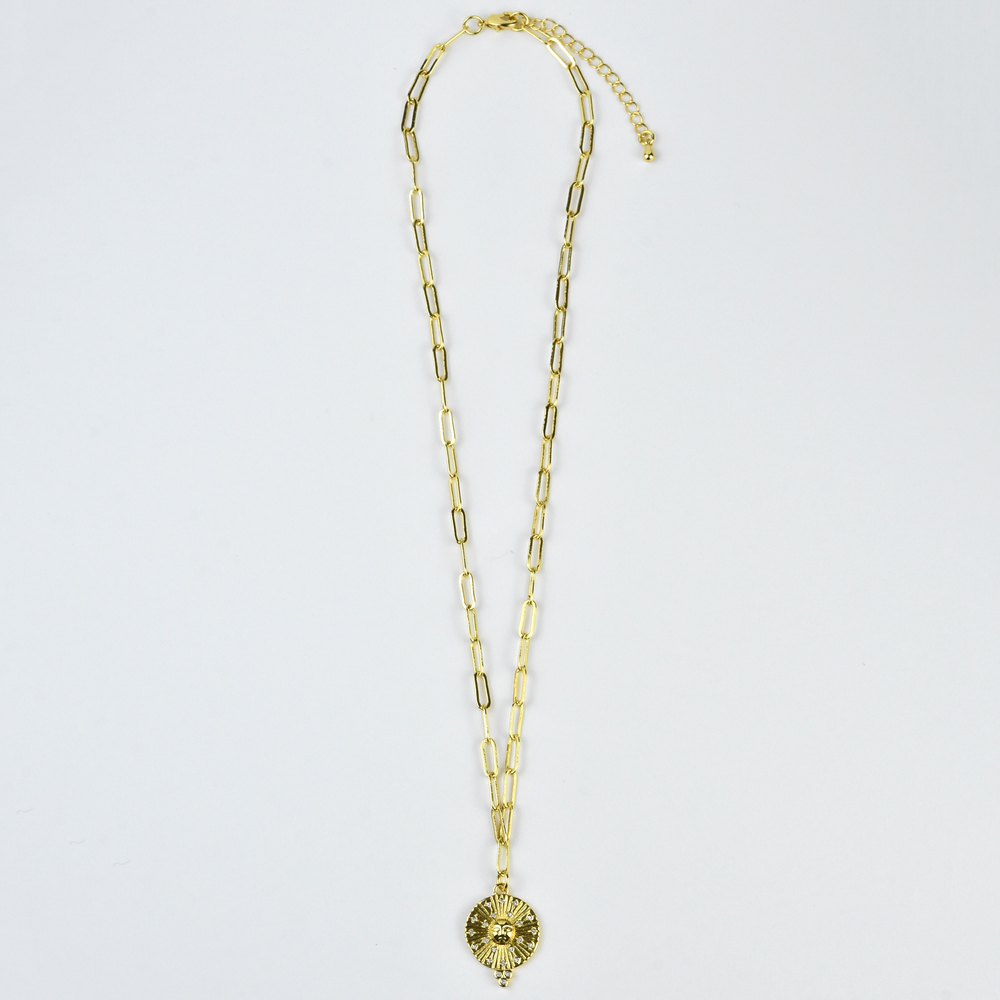 Sun Ray Necklace - Goldmakers Fine Jewelry