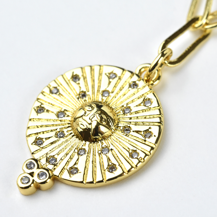 Sun Ray Necklace - Goldmakers Fine Jewelry