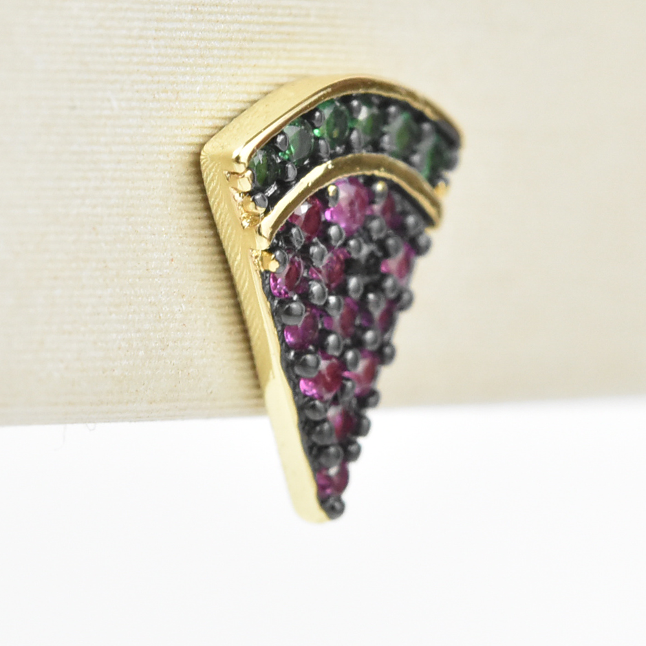 Watermelon & Grape Studs - Goldmakers Fine Jewelry