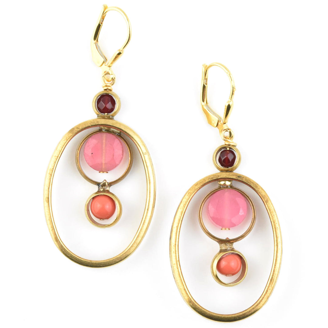 Oval Orbit Earrings - Goldmakers Fine Jewelry