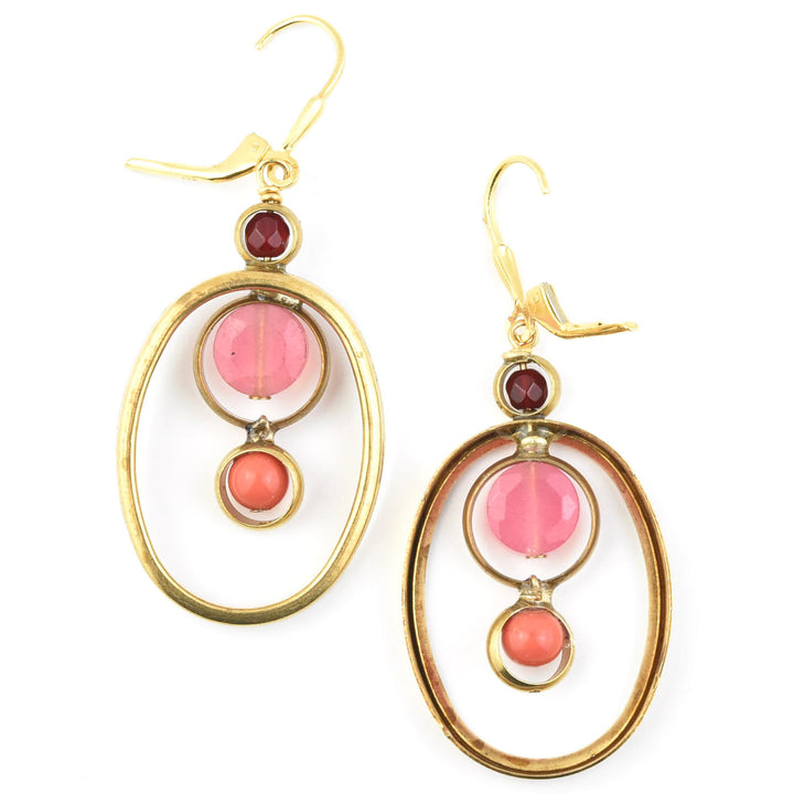 Oval Orbit Earrings - Goldmakers Fine Jewelry