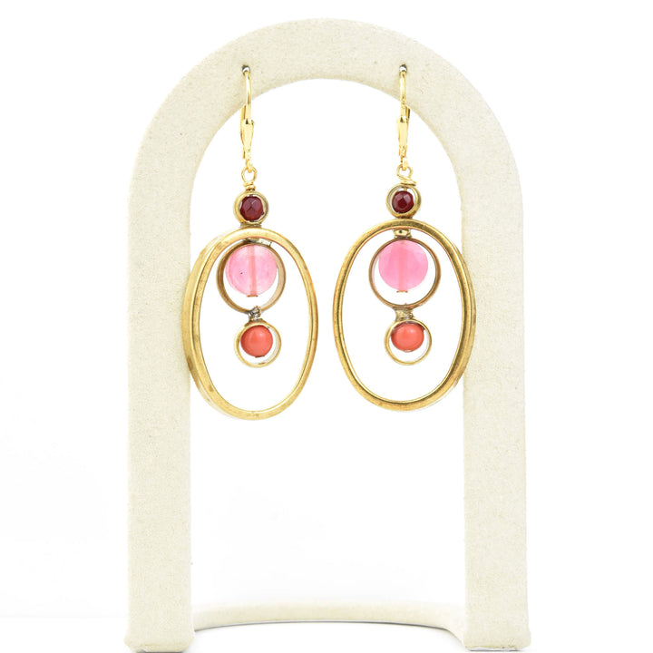 Oval Orbit Earrings - Goldmakers Fine Jewelry