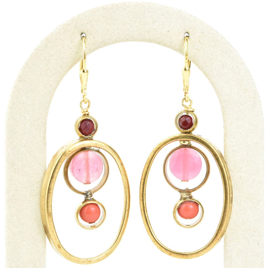 Oval Orbit Earrings - Goldmakers Fine Jewelry
