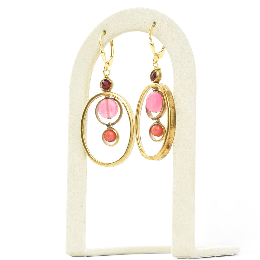 Oval Orbit Earrings - Goldmakers Fine Jewelry