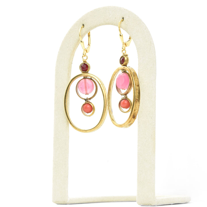 Oval Orbit Earrings - Goldmakers Fine Jewelry