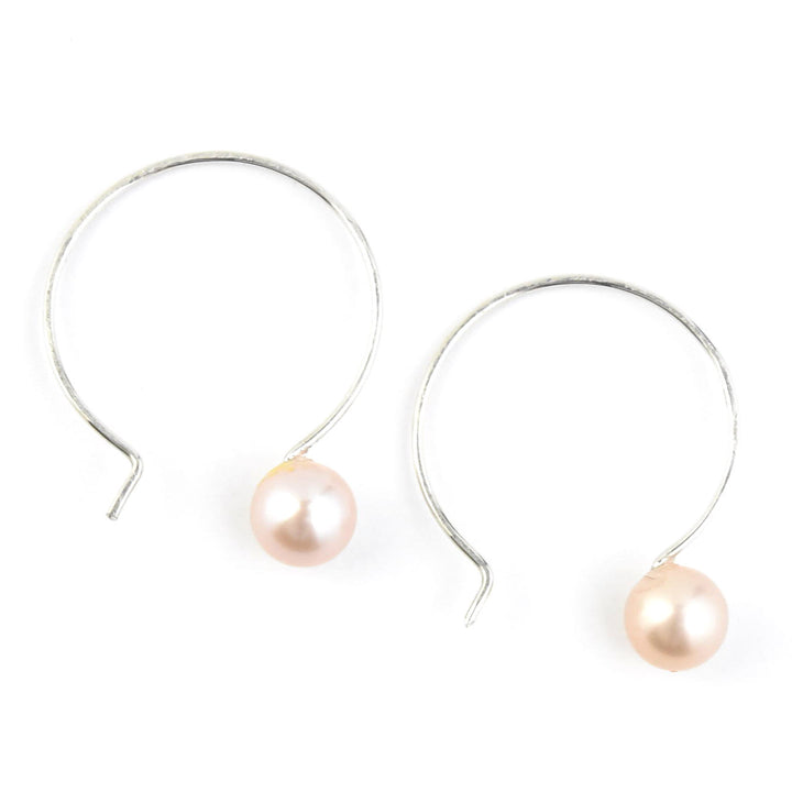 Freshwater Pearl Hoop Earrings