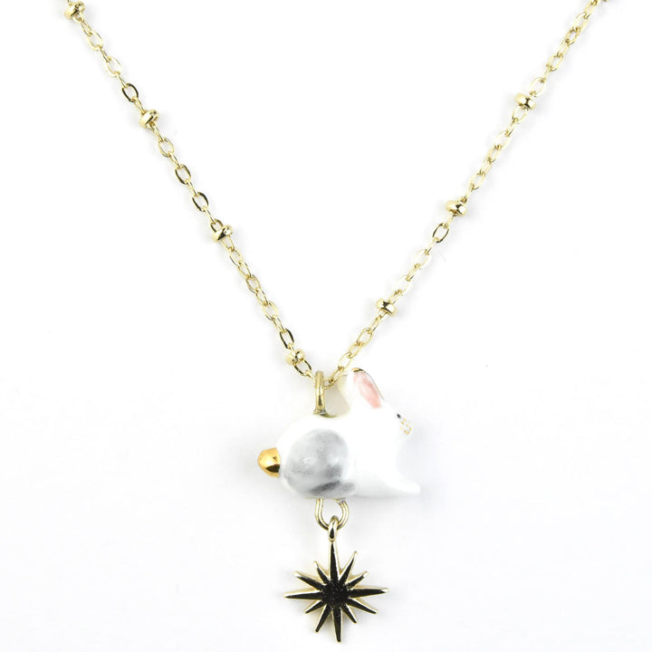 Polar Hare & Sun Necklace - Goldmakers Fine Jewelry