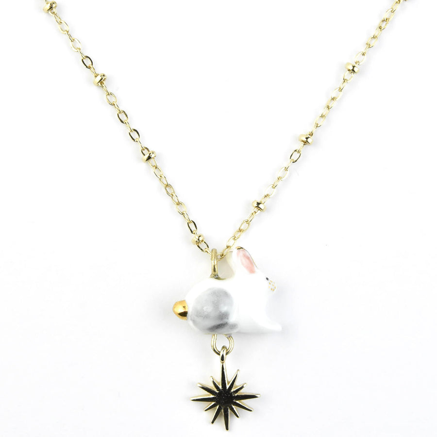 Polar Hare & Sun Necklace - Goldmakers Fine Jewelry