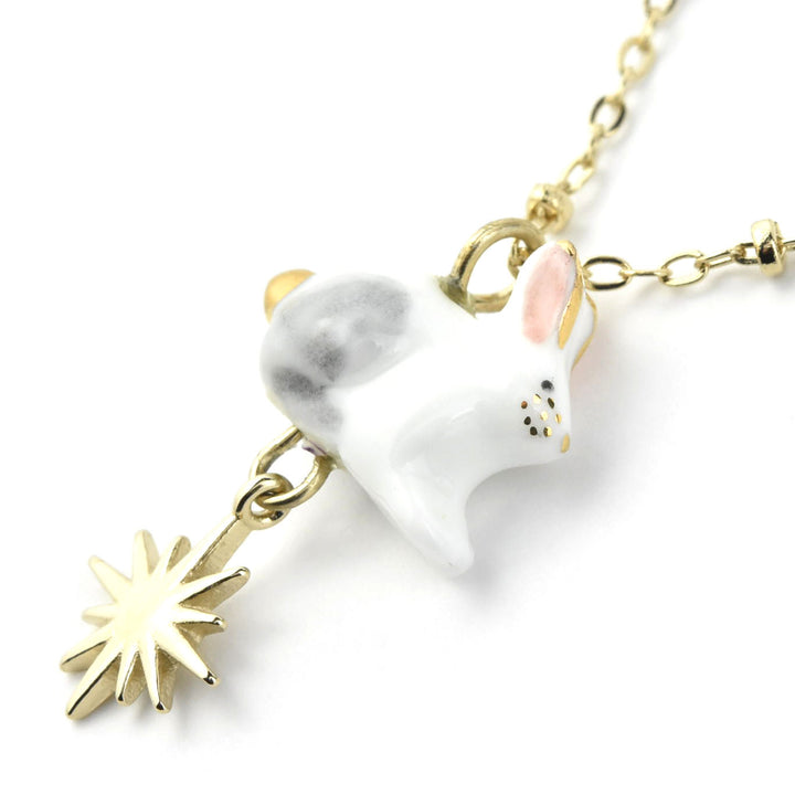 Polar Hare & Sun Necklace - Goldmakers Fine Jewelry