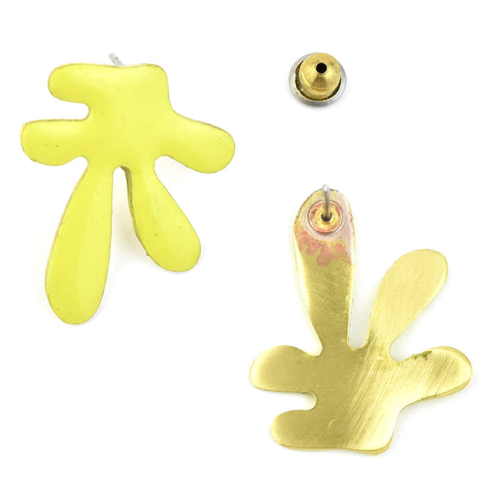 Prince Studs in Lime - Goldmakers Fine Jewelry
