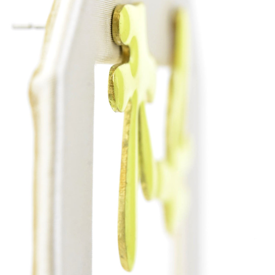 Prince Studs in Lime - Goldmakers Fine Jewelry