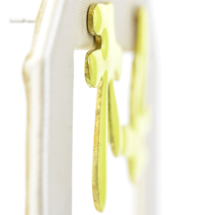 Prince Studs in Lime - Goldmakers Fine Jewelry