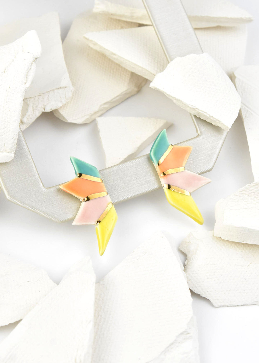 Prismatic Studs - Goldmakers Fine Jewelry