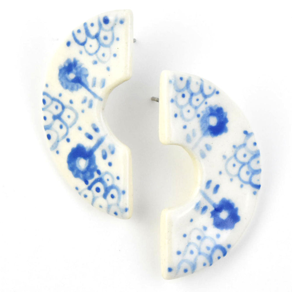 Pueblo Inspired Arch Stud Earrings - Goldmakers Fine Jewelry
