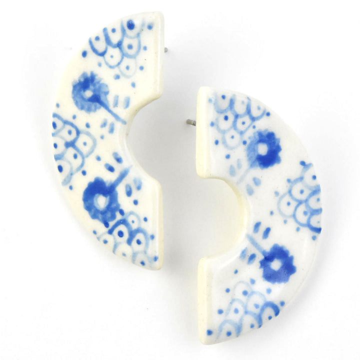 Pueblo Inspired Arch Stud Earrings - Goldmakers Fine Jewelry