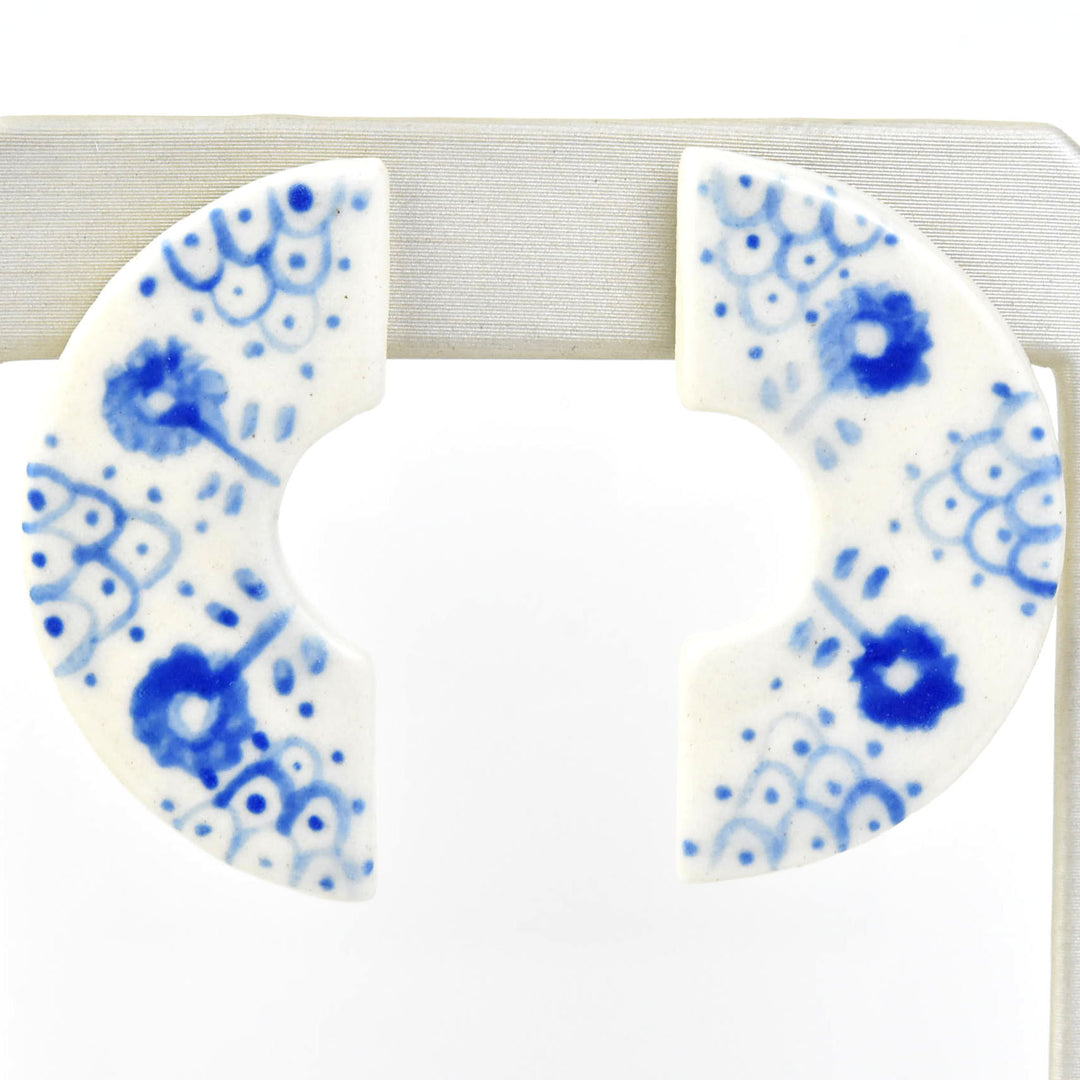 Pueblo Inspired Arch Stud Earrings - Goldmakers Fine Jewelry