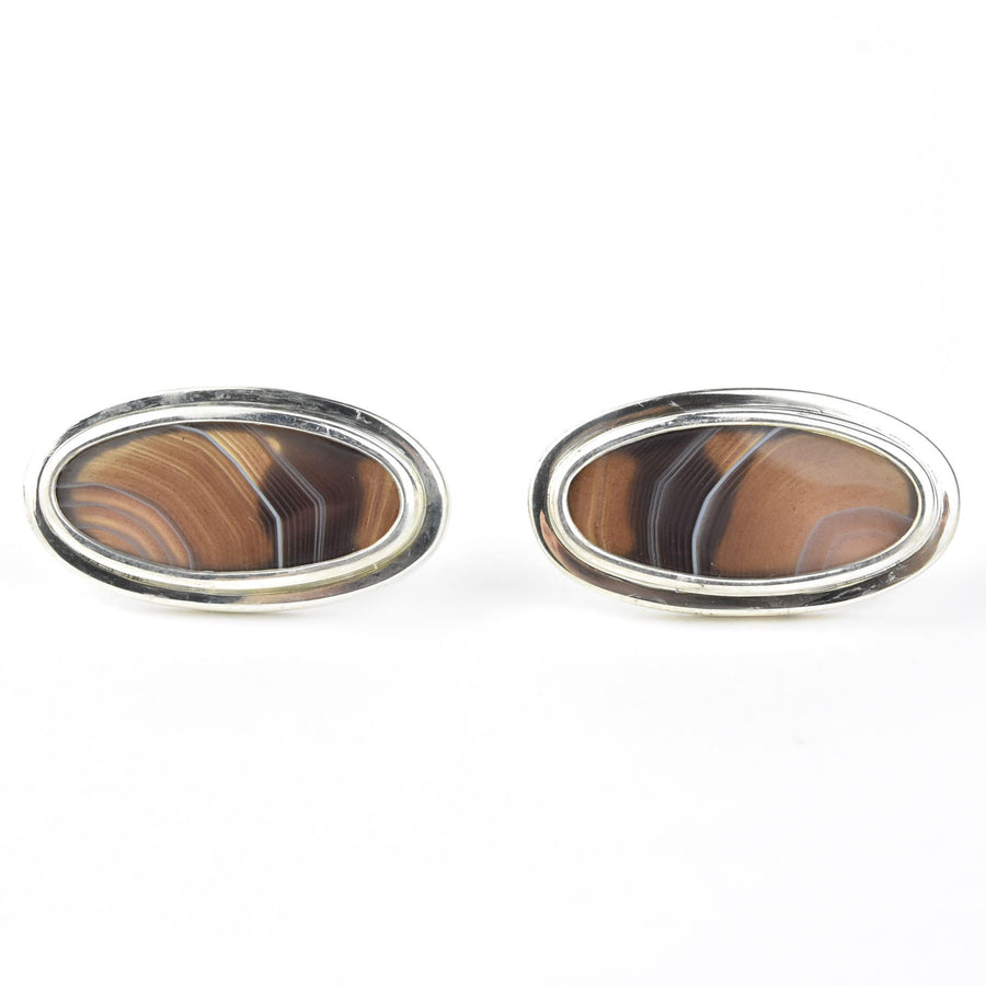 Purple Agate Oval Studs - Goldmakers Fine Jewelry