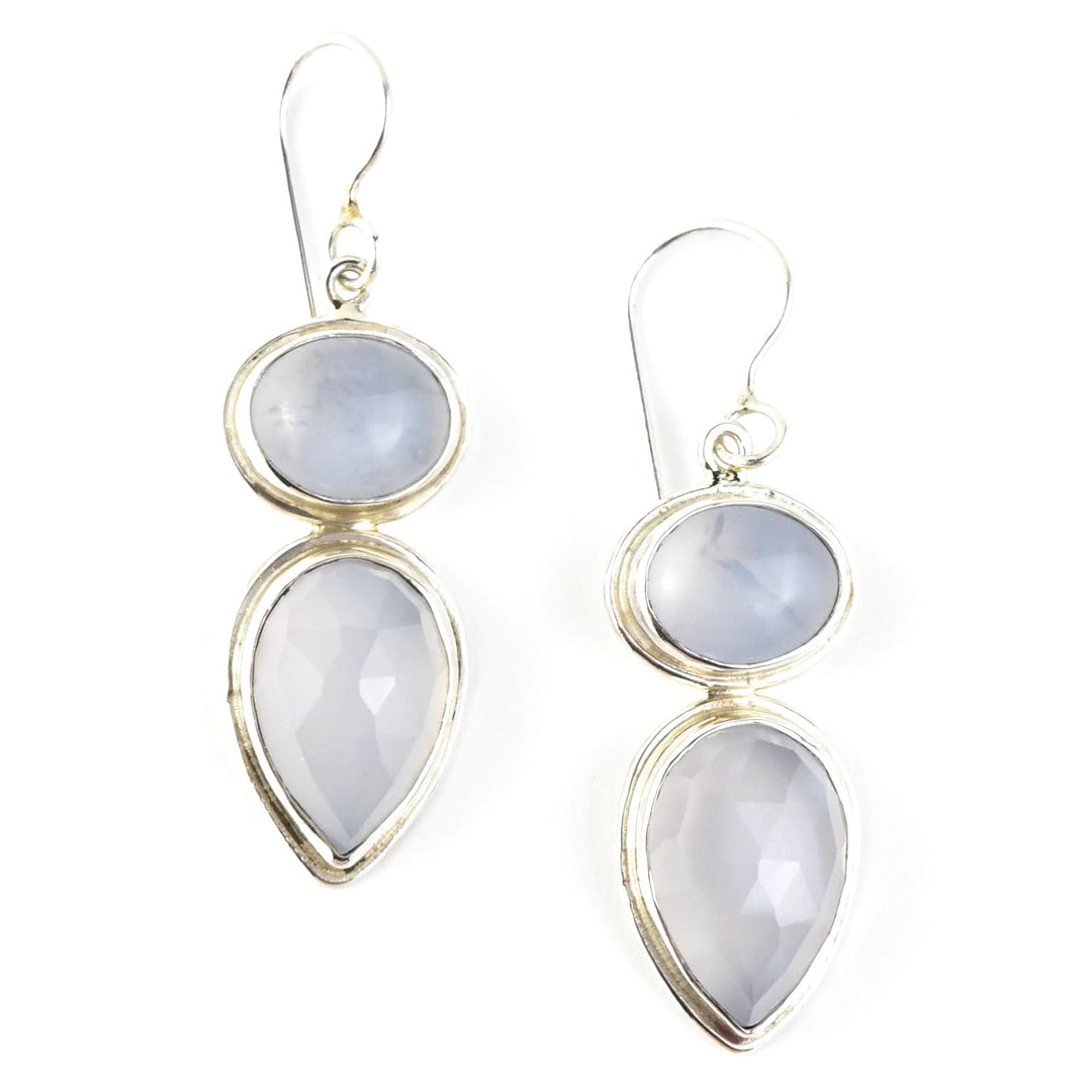 Chalcedony Radiance Earrings - Goldmakers Fine Jewelry