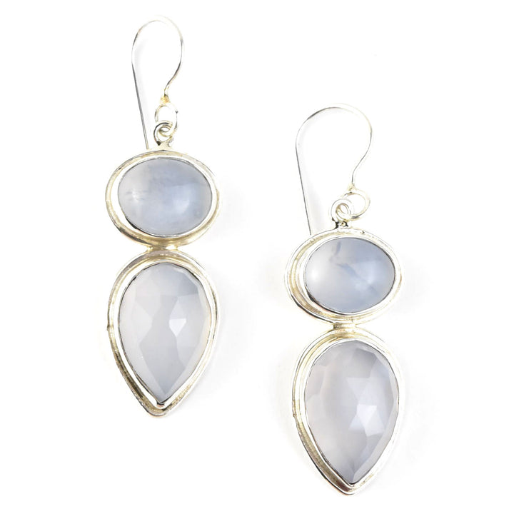 Chalcedony Radiance Earrings - Goldmakers Fine Jewelry