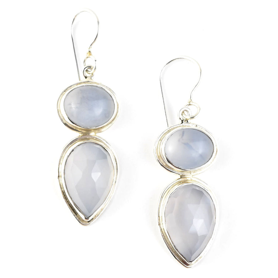 Chalcedony Radiance Earrings - Goldmakers Fine Jewelry