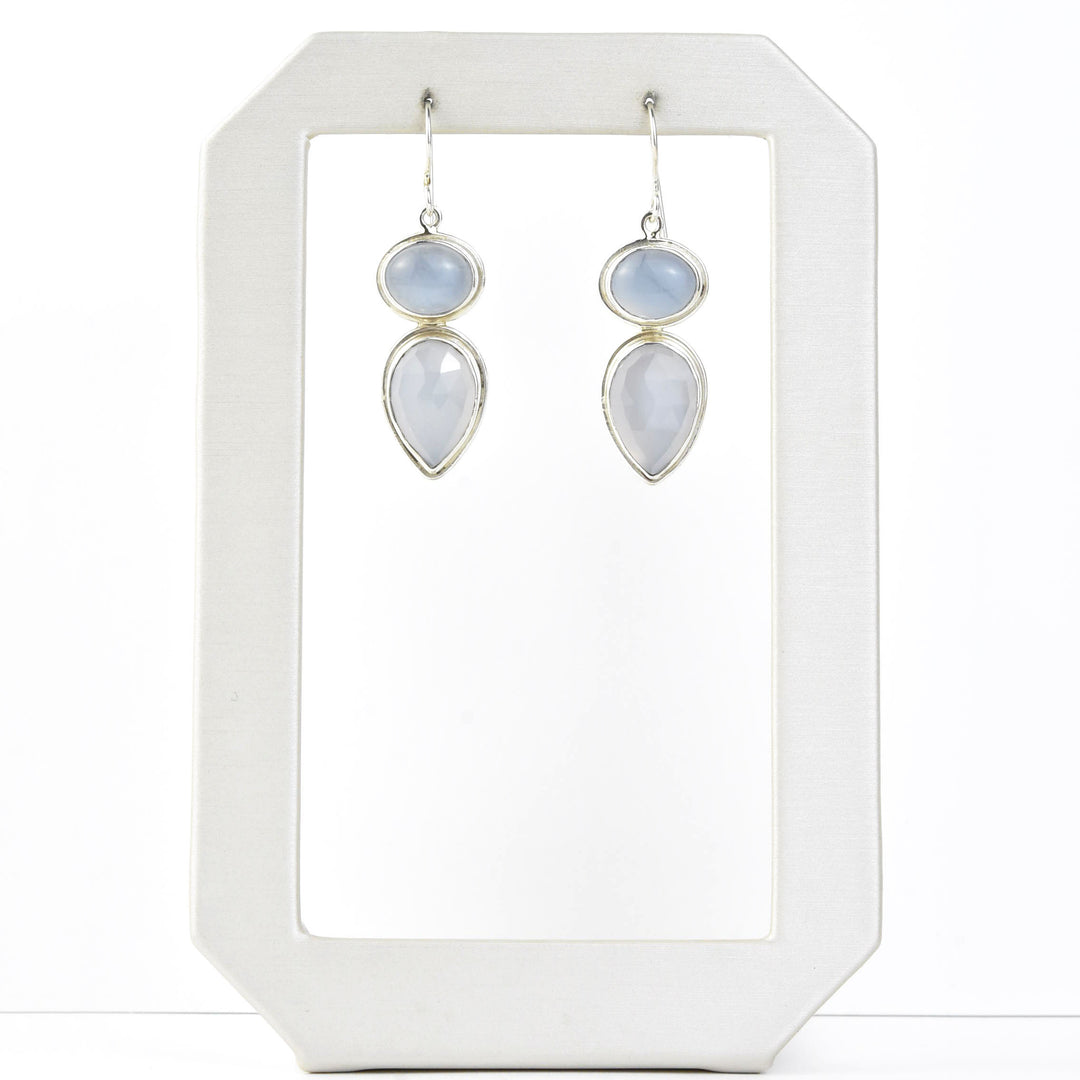 Chalcedony Radiance Earrings - Goldmakers Fine Jewelry