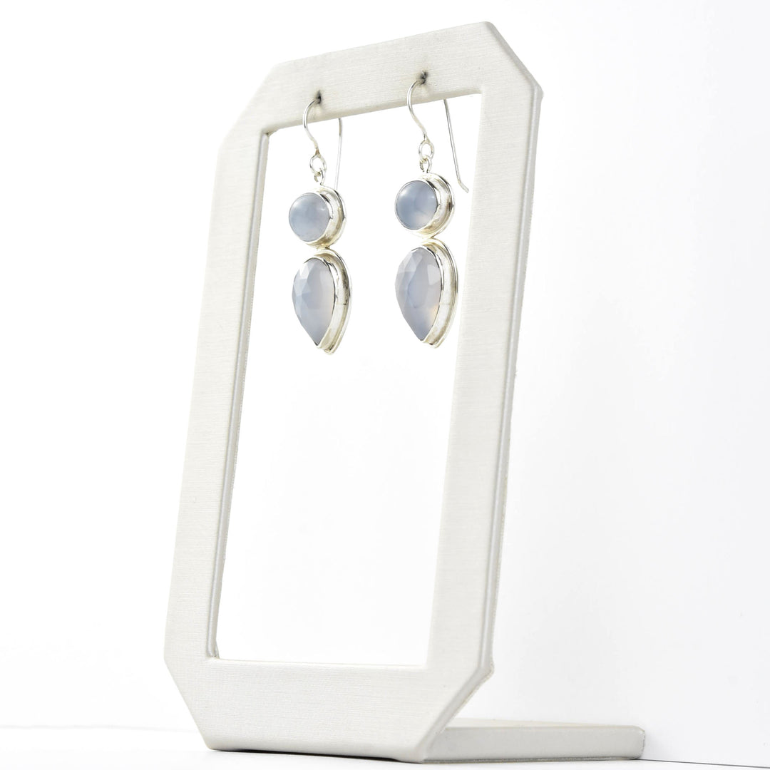 Chalcedony Radiance Earrings - Goldmakers Fine Jewelry