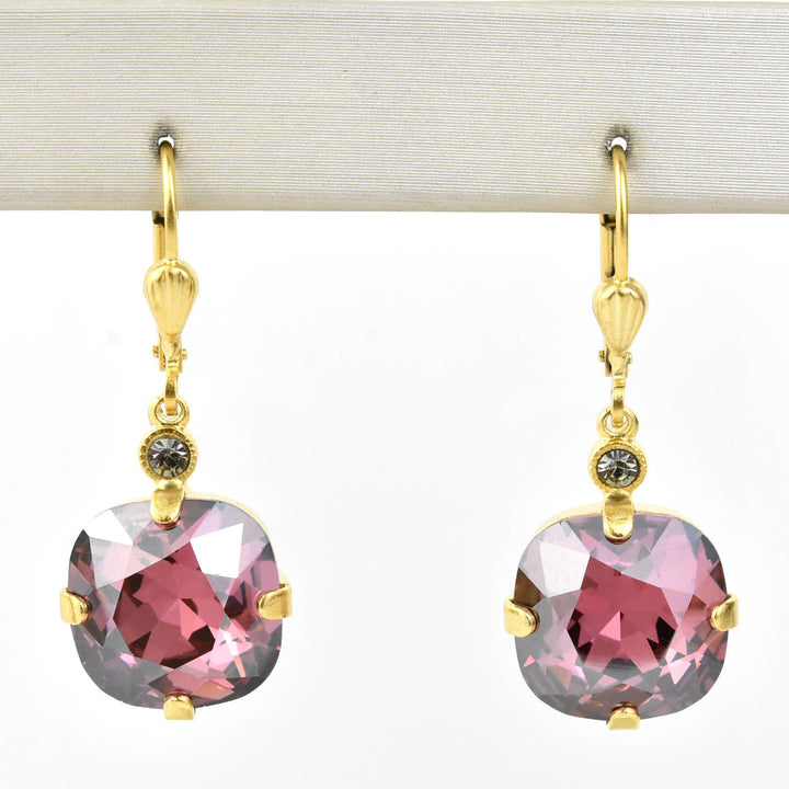 Classic Crystal Drops in Gold Plate - Goldmakers Fine Jewelry