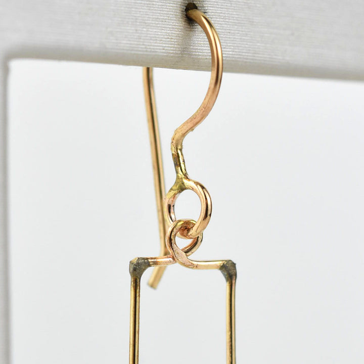 Aquamarine Wire Dangles - Goldmakers Fine Jewelry