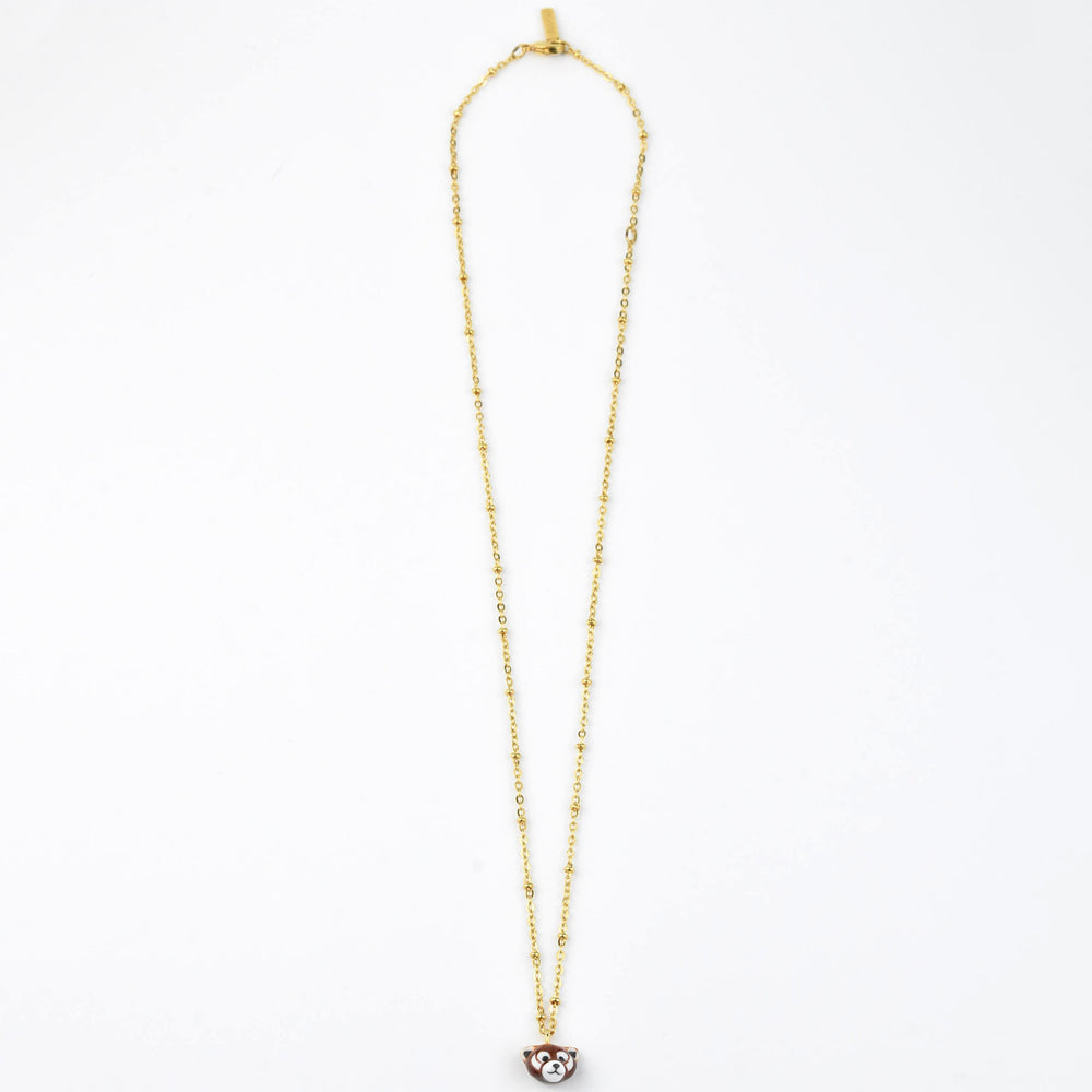 Red Panda Necklace - Goldmakers Fine Jewelry