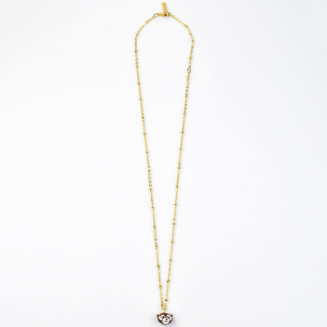 Red Panda Necklace - Goldmakers Fine Jewelry