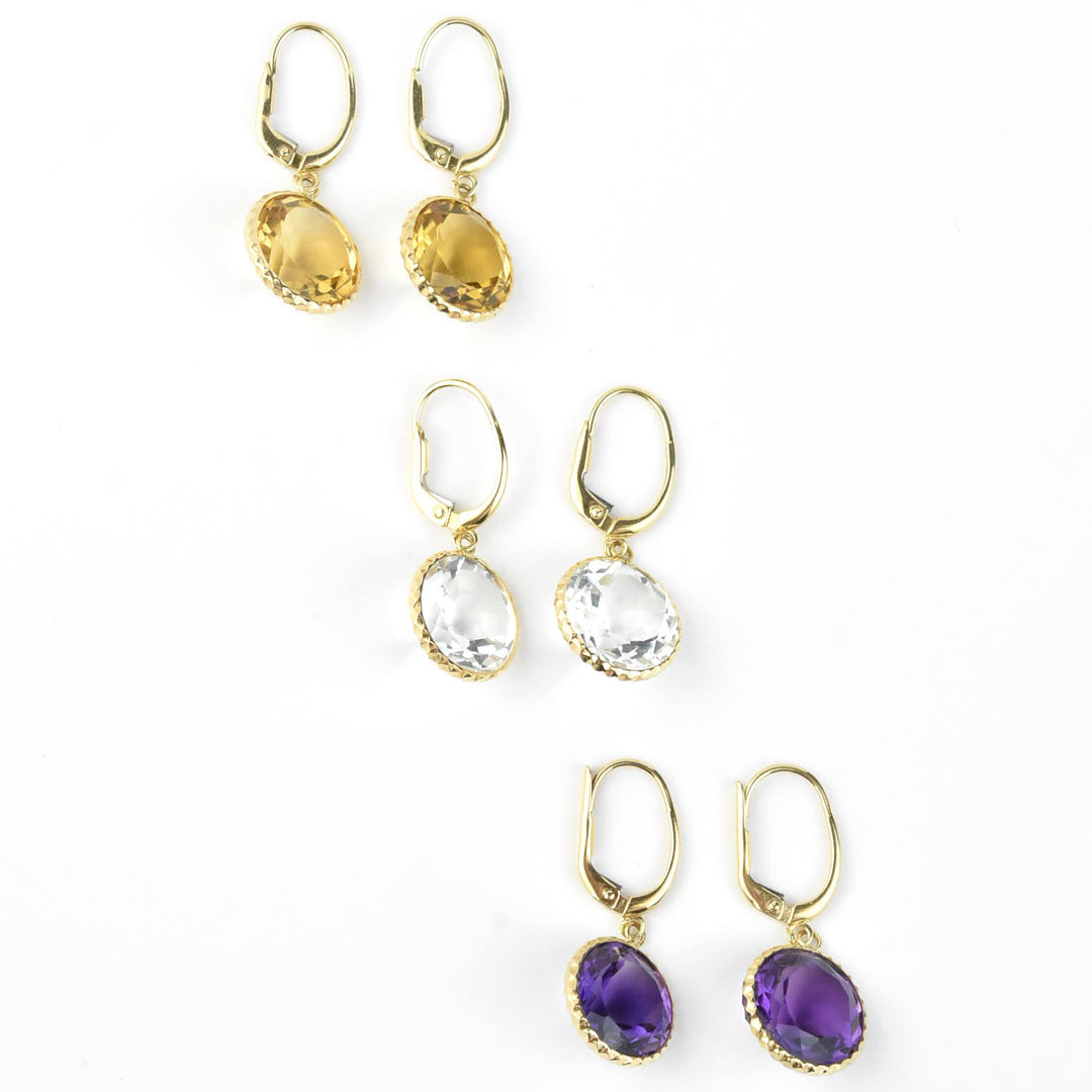 Pools of Light Earrings in 14k Yellow Gold - Goldmakers Fine Jewelry