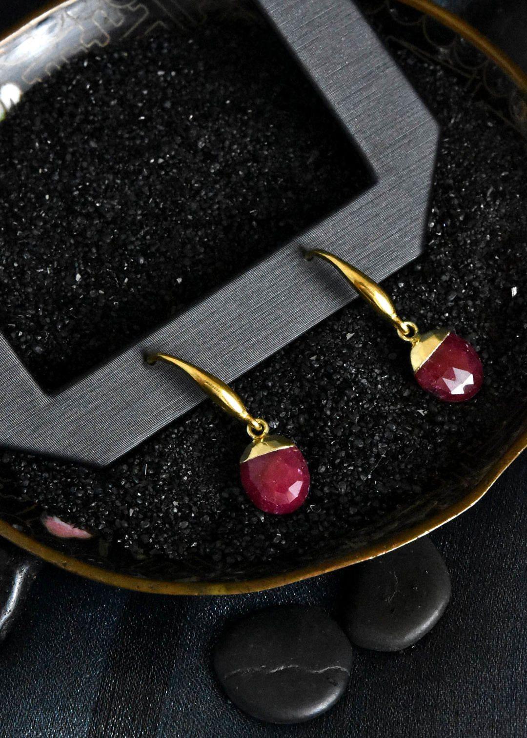 Ruby Drop Earrings - Goldmakers Fine Jewelry